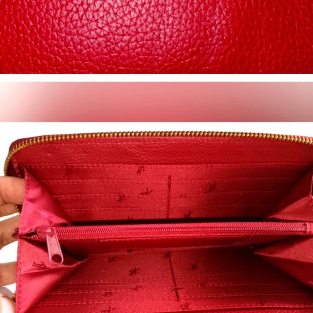 Kenneth Cole deep red wristlet measures 4x8 - Picture 5 of 9